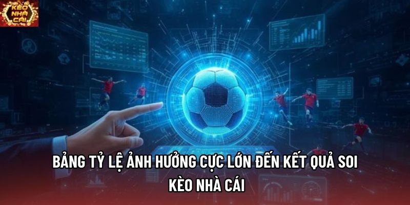 Bảng tỷ lệ ảnh hưởng cực lớn đến kết quả soi kèo nhà cái